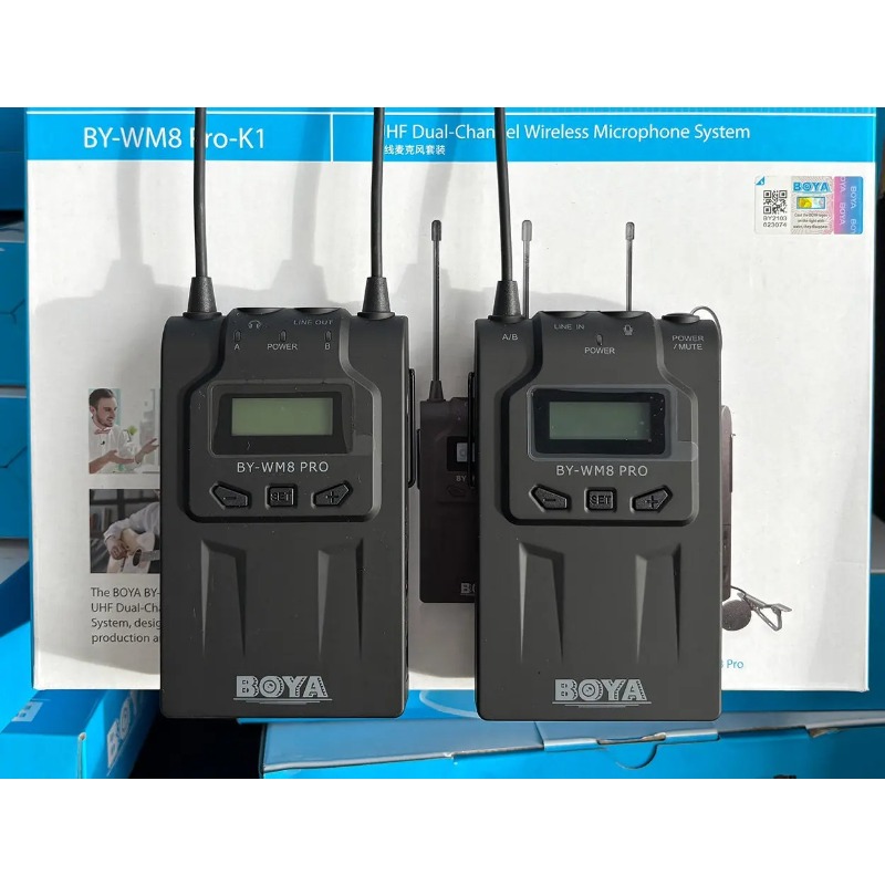 Wireless Lavalier Microphone Dual Receiver - 1 piece suitable for BY-WM8 Pro-K1