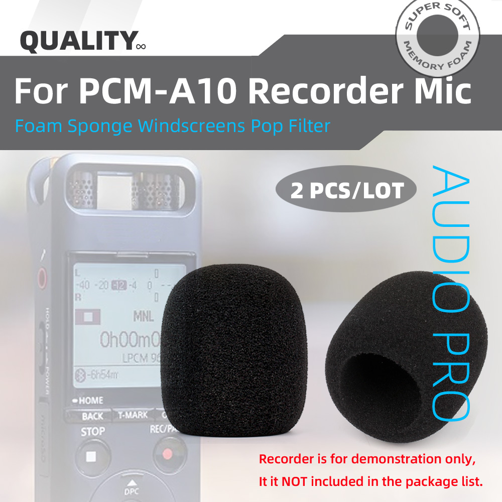 Microphone Pop Filter Foam Windscreen - Compatible SONY PCM-A10 PCM A10 A