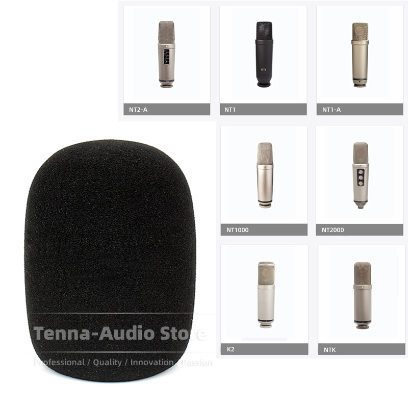 Microphone Pop Filter Foam Windscreen - Windshield Foam Microphone Mic Sponge For