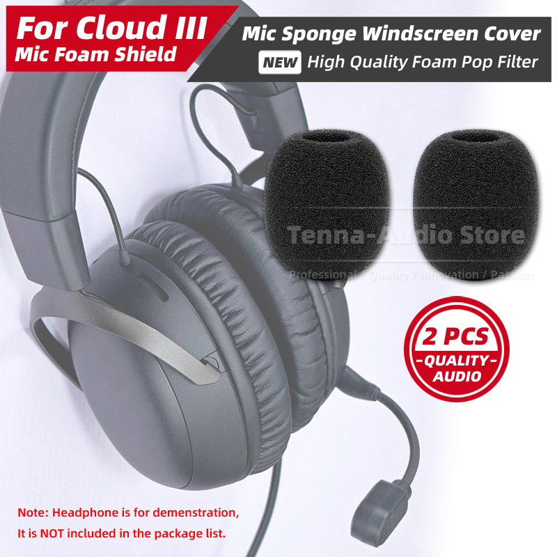 Microphone Pop Filter Foam Windscreen - 2PCS Headset Microphone Windscreen Shield For