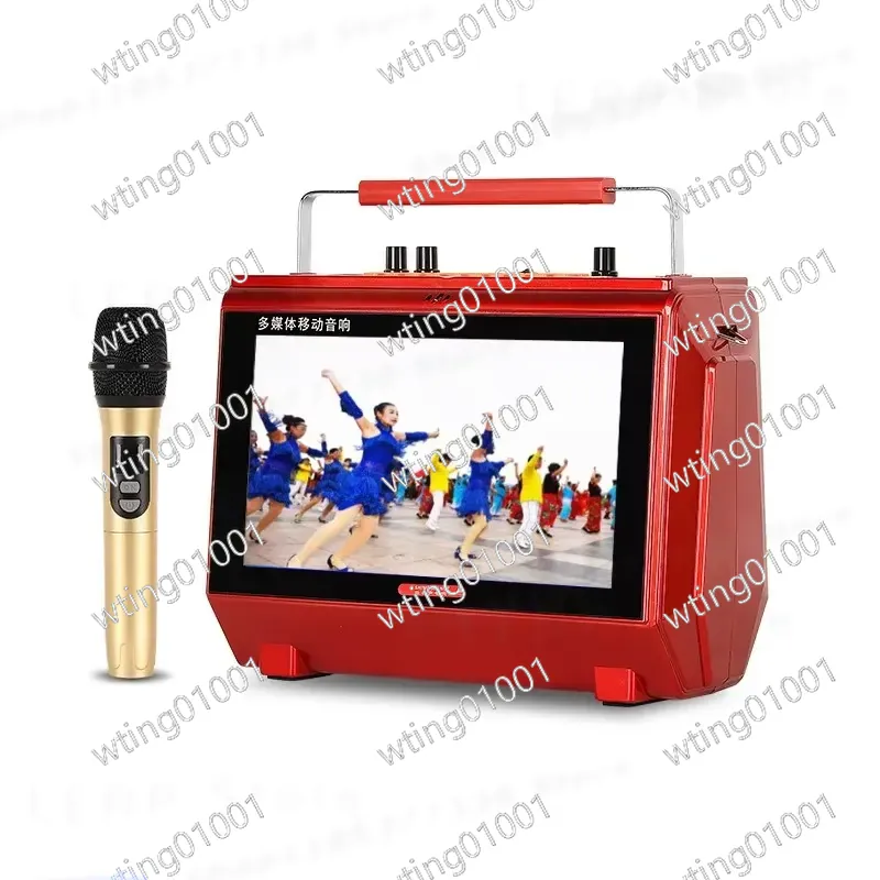 Karaoke Machine Portable With 2 Mic - for Karaoke Machine with Lyrics Display