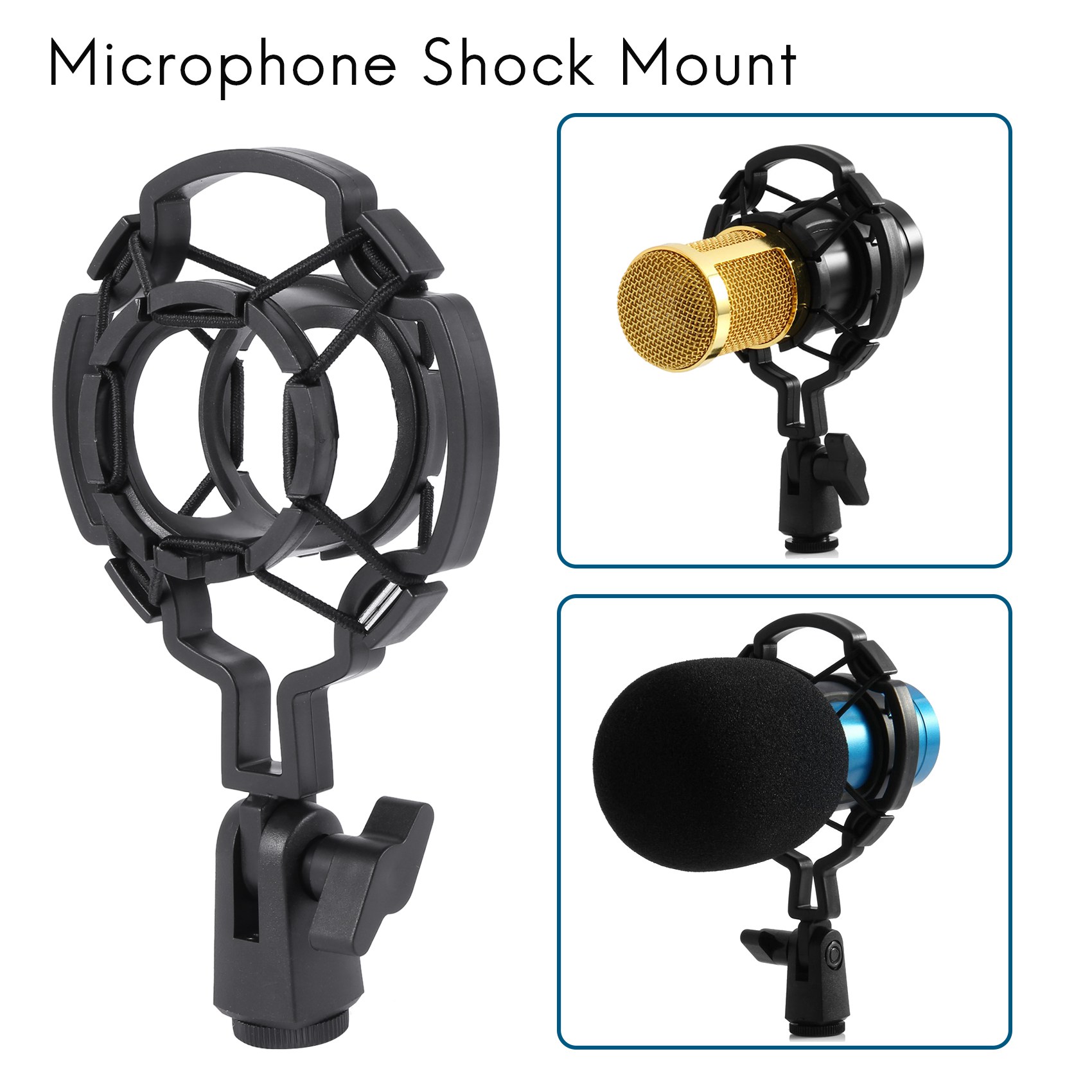 Microphone Shock Mount Universal - Universal Professional Condenser Microphone Mic Shock