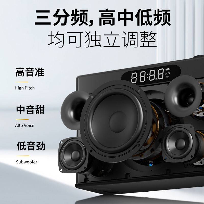 Karaoke Machine Portable With 2 Mic - Karaoke Machine Outdoor Portable Speaker With