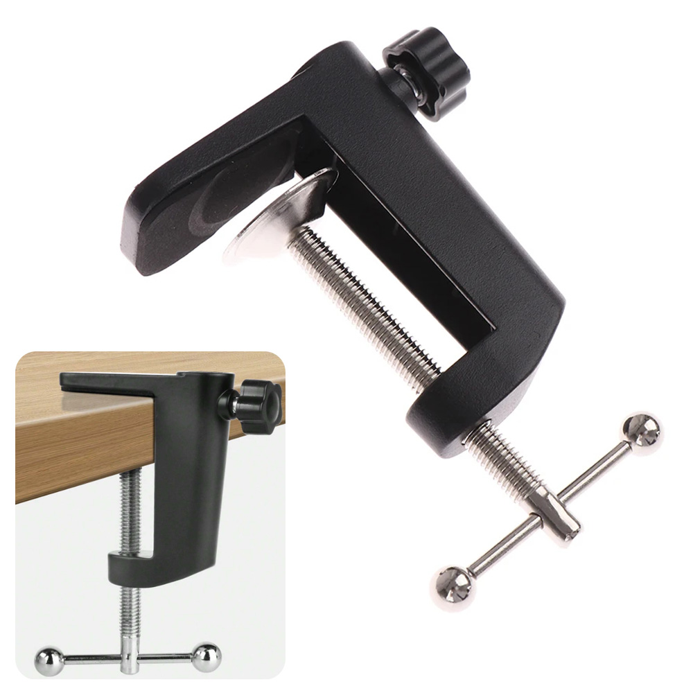 Microphone Shock Mount Universal - C-Shaped Clip Desk Table Mount Clamp