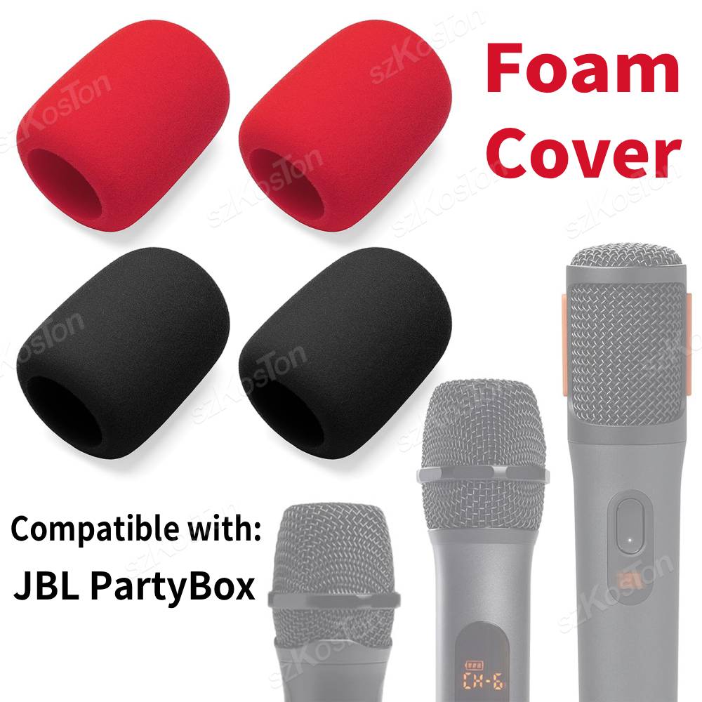 Microphone Pop Filter Foam Windscreen - 2-Pack Mic Foam Cover Compatible with