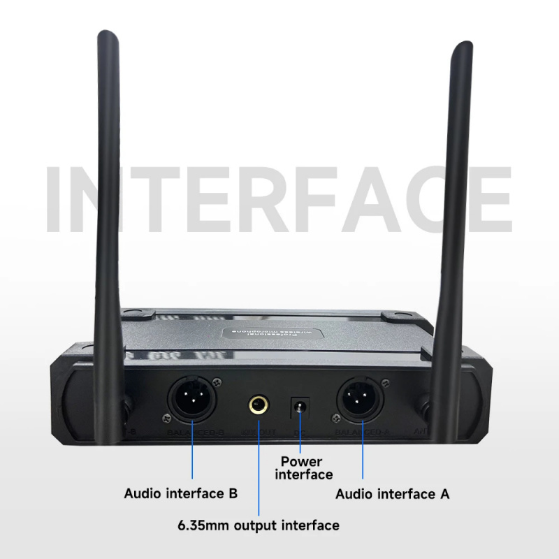Professional 2 Channel UHF Wir - Uhf Wireless Microphone System Dual Channel 评论和价格