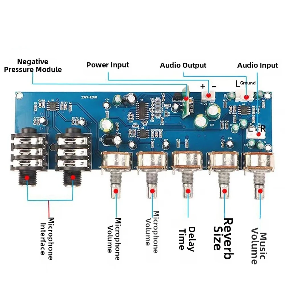 PT2399 Karaoke Microphone Prea - Karaoke Audio Mixer Echo Delay 评论和价格