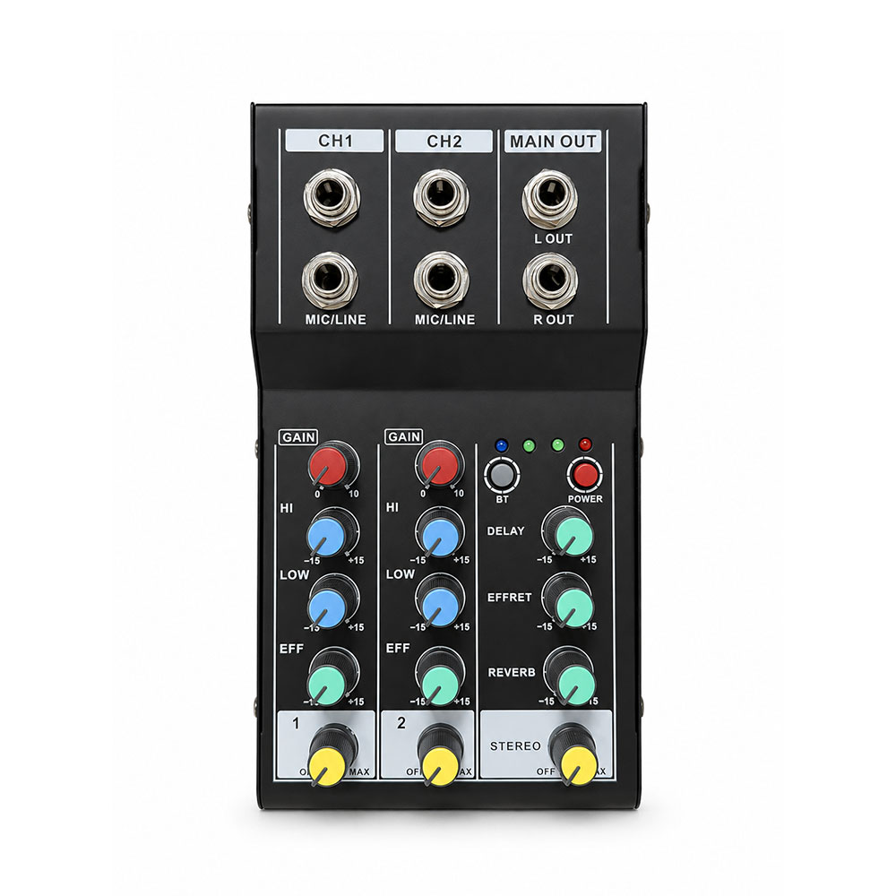 2 Channel Bluetooth Audio Mixe - Karaoke Audio Mixer Echo Delay 评论和价格