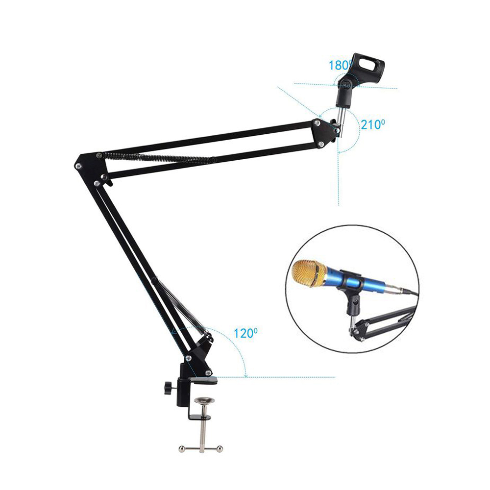 Foldable Metal Extendable Micr - Microphone Shock Mount Universal 评论和价格
