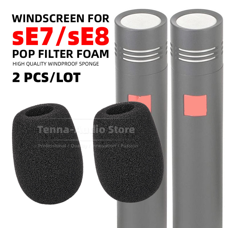Compatible With SE 7 8 SE7 SE8 - Microphone Pop Filter Foam Windscreen 评论和价格