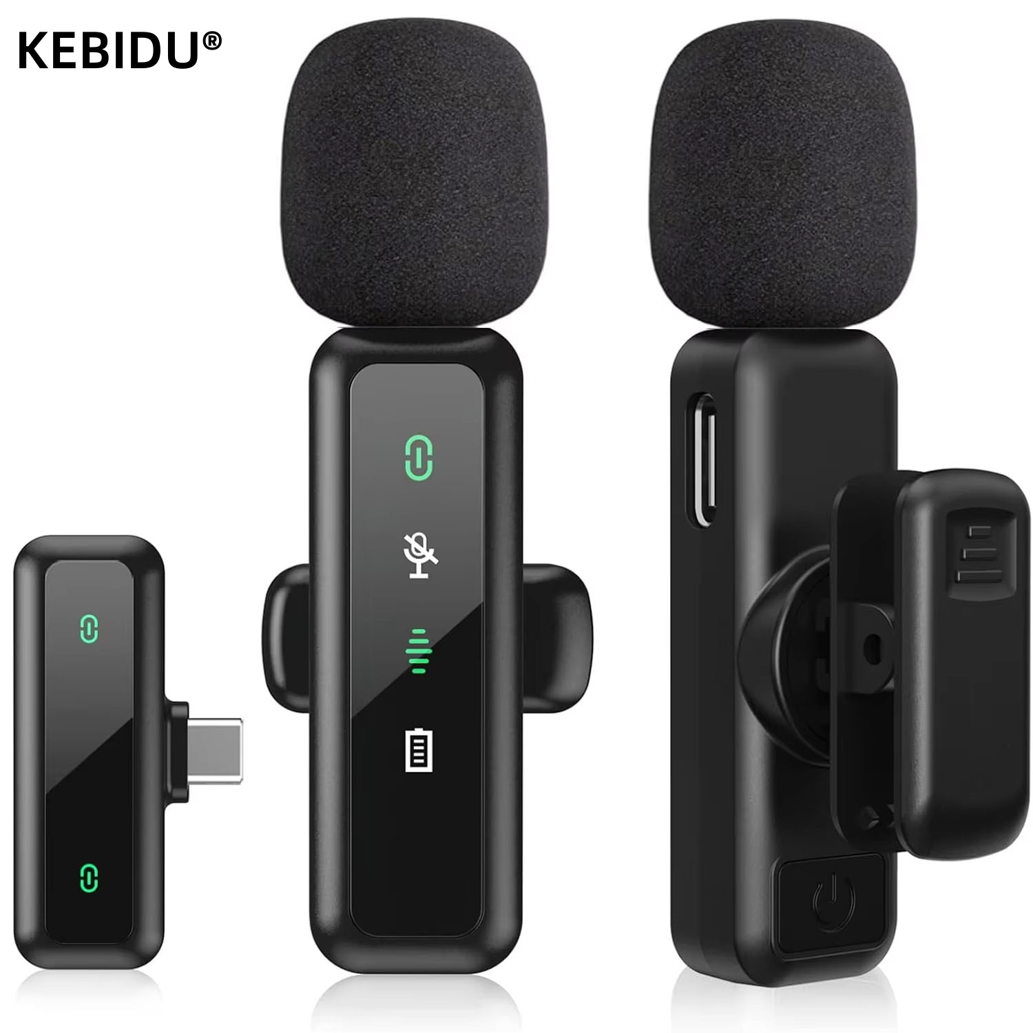 Lavalier Wireless Microphone 8 - Rechargeable Wireless Mic Lithium Battery 评论和价格