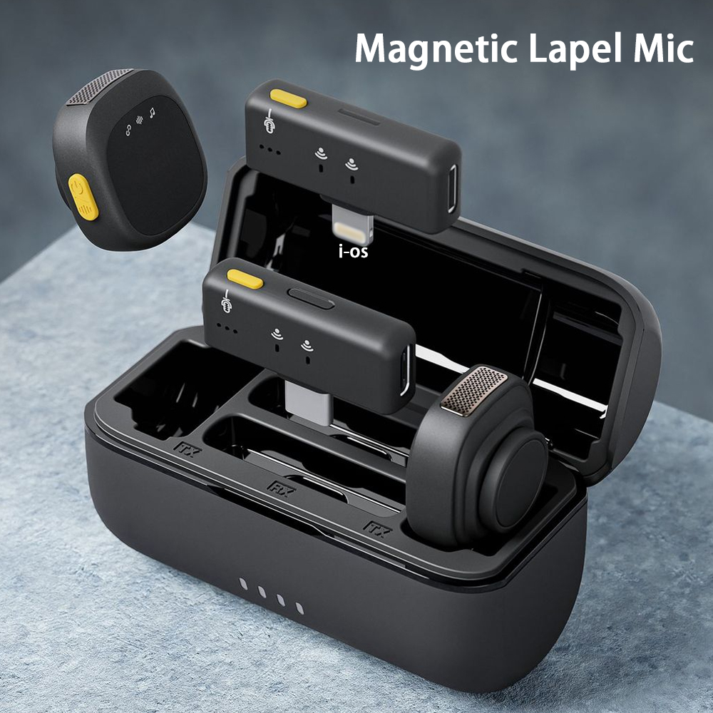 Magnetic Snap Wireless Lavalie - Wireless Lavalier Microphone Dual Receiver 评论和价格