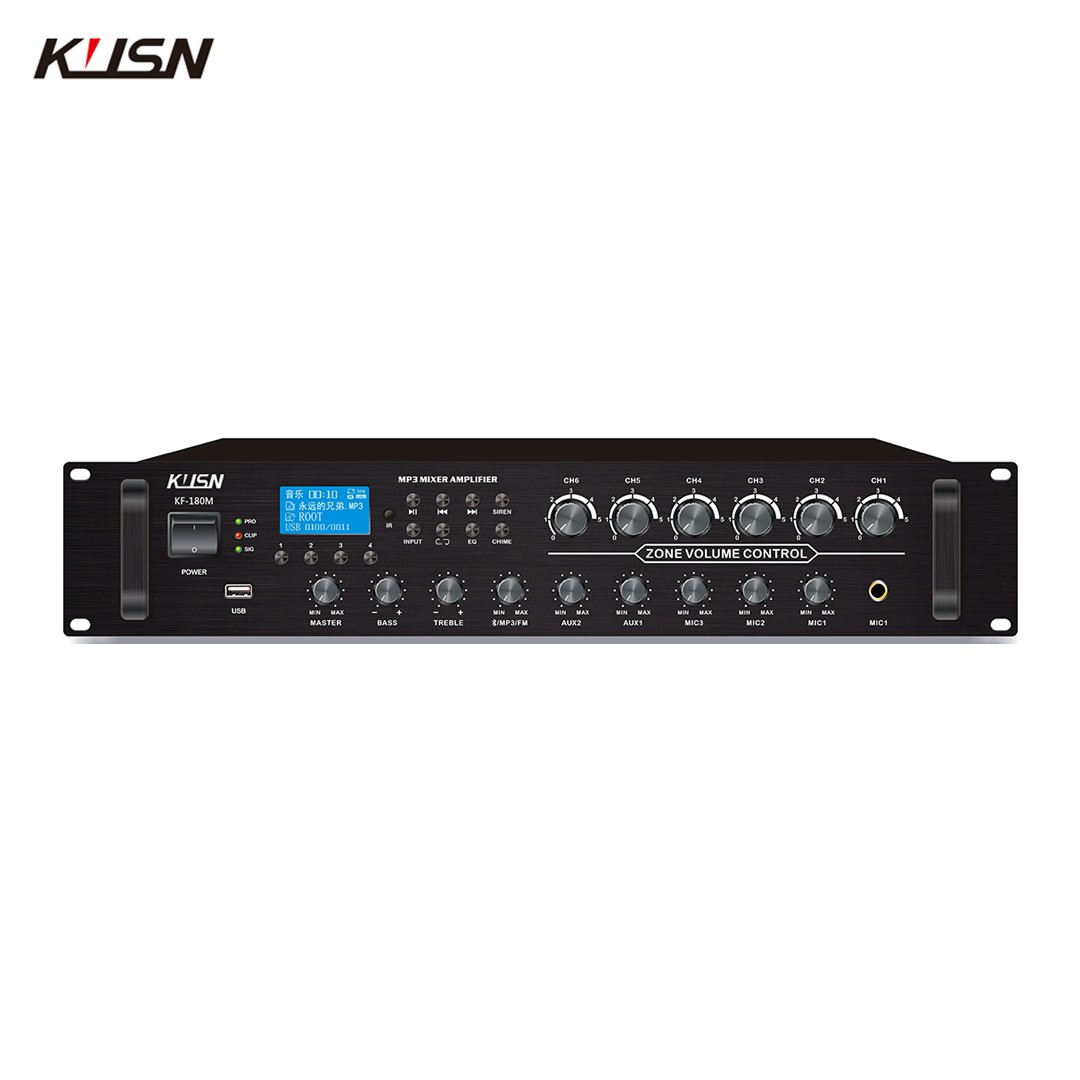 6 Zone 180W 100V Powered Ampli - Karaoke Amplifier Mixer Bluetooth 评论和价格