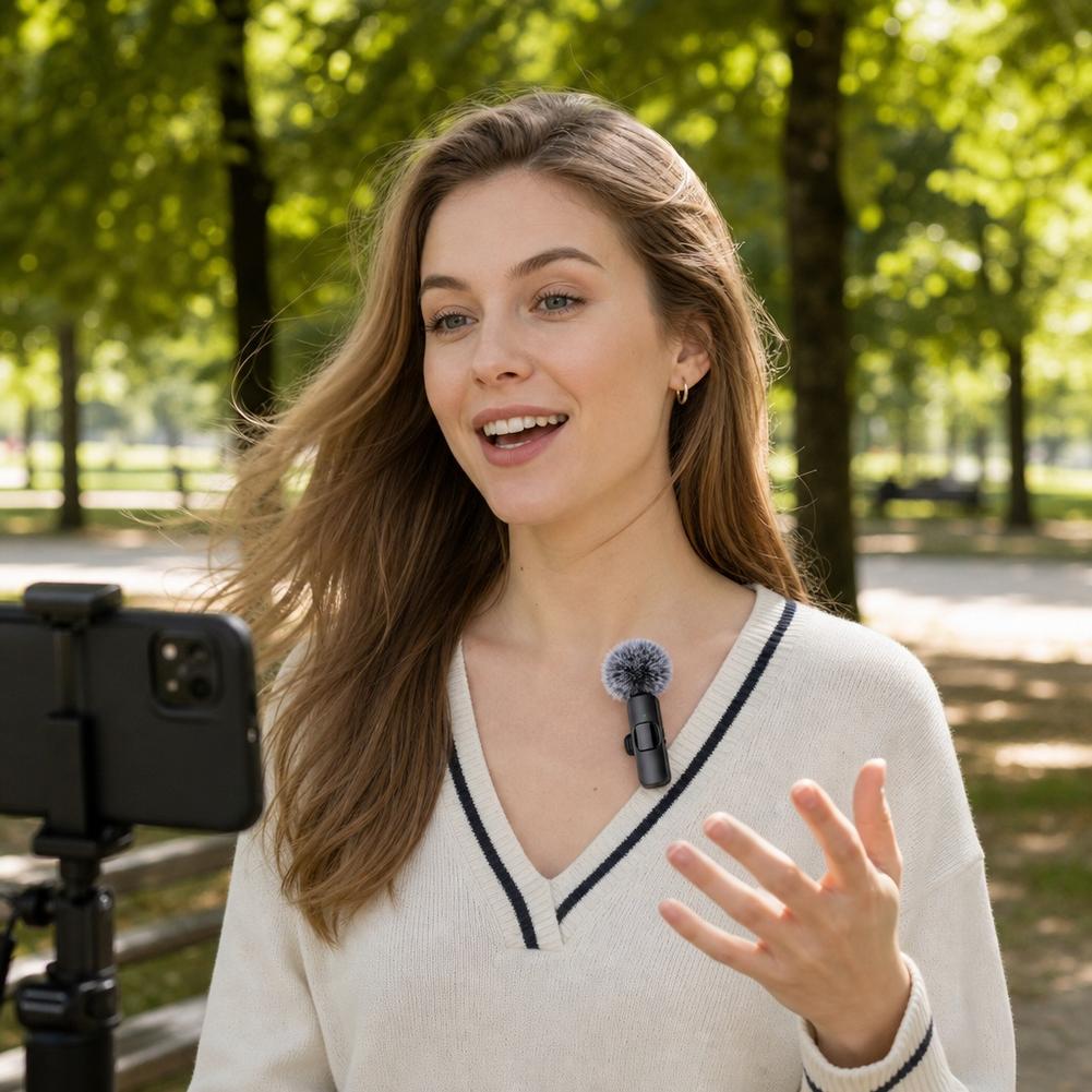 Wireless Lavalier Microphone D - Wireless Lavalier Microphone Dual Receiver 评论和价格