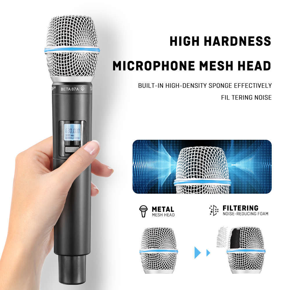 TAVOSOP GL-B87 Professional Du - Uhf Wireless Microphone System Dual Channel 评论和价格