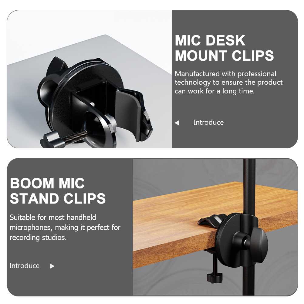 Mic Clip Microphone Desk Arm C - Microphone Stand Boom Arm Floor 评论和价格