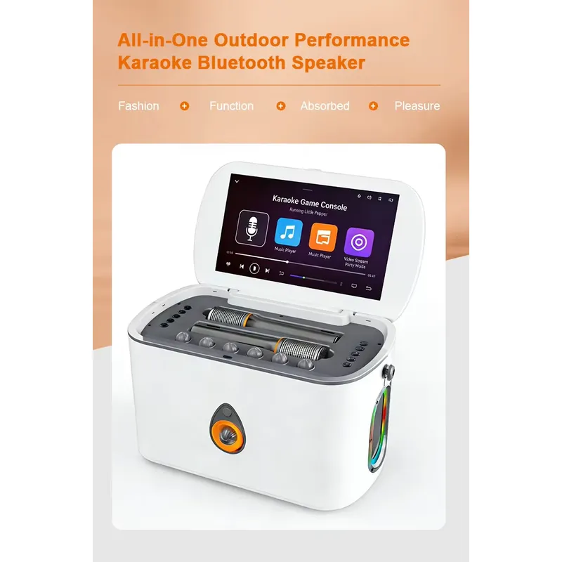 Portable Bluetooth Speaker wit - Karaoke Machine Portable With 2 Mic 评论和价格