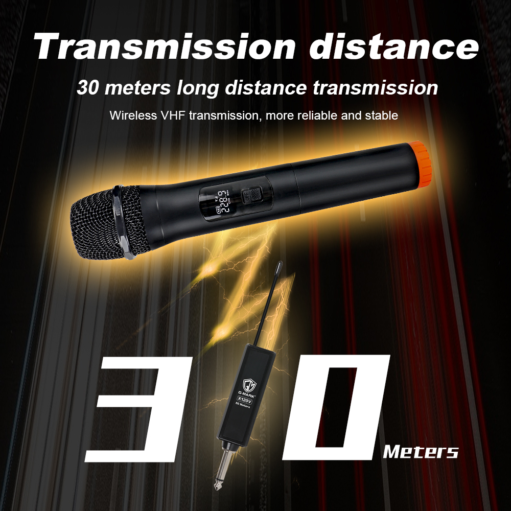 Microphone G-MARK X110V Wirele - Rechargeable Wireless Mic Lithium Battery 评论和价格