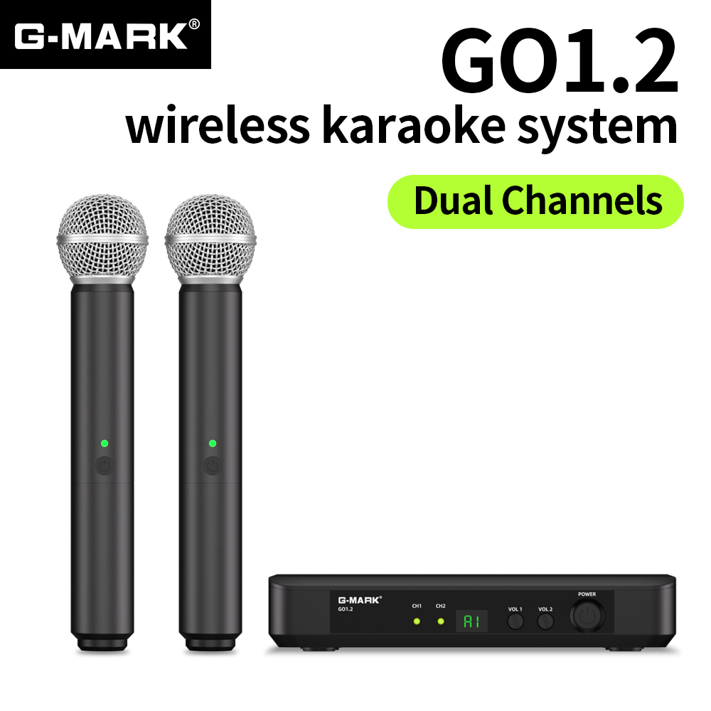 Wireless Microphone G-MARK UHF - Rechargeable Wireless Mic Lithium Battery 评论和价格