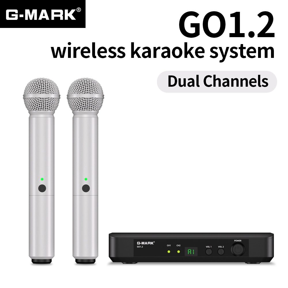 Wireless Microphone G-MARK UHF - Rechargeable Wireless Mic Lithium Battery 评论和价格
