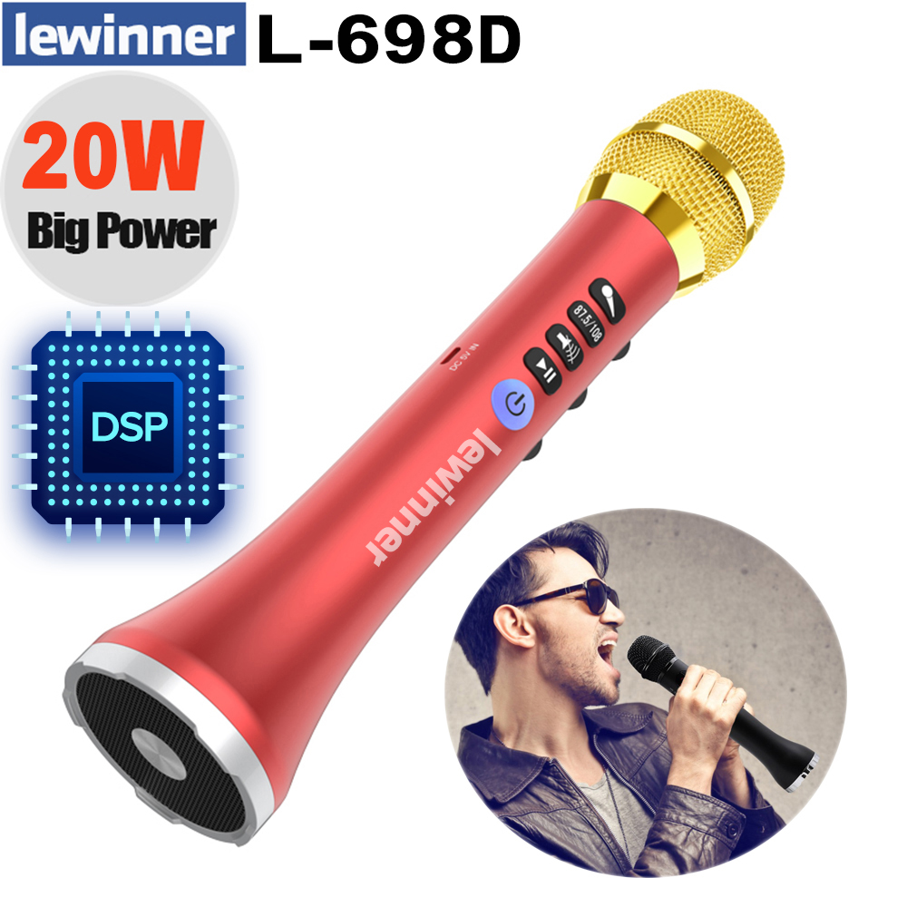 Lewinner L-698D Professional 2 - Bluetooth Karaoke Microphone Handheld 评论和价格