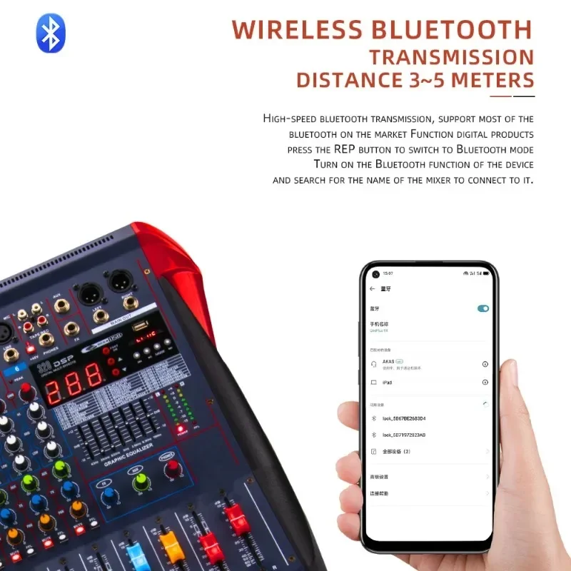LXR12 12-Channel Bluetooth Dig - Karaoke Amplifier Mixer Bluetooth 评论和价格