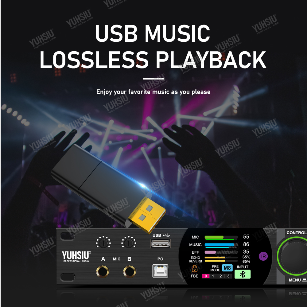 YUHSIU Karaoke Digital Effects - Karaoke Amplifier Mixer Bluetooth 评论和价格