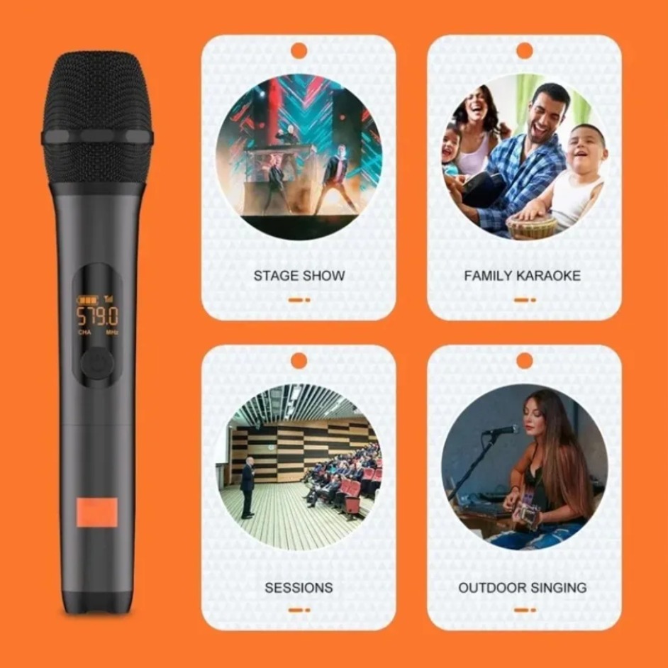 Party Box UHF Dual Channel Wir - Uhf Wireless Microphone System Dual Channel 评论和价格
