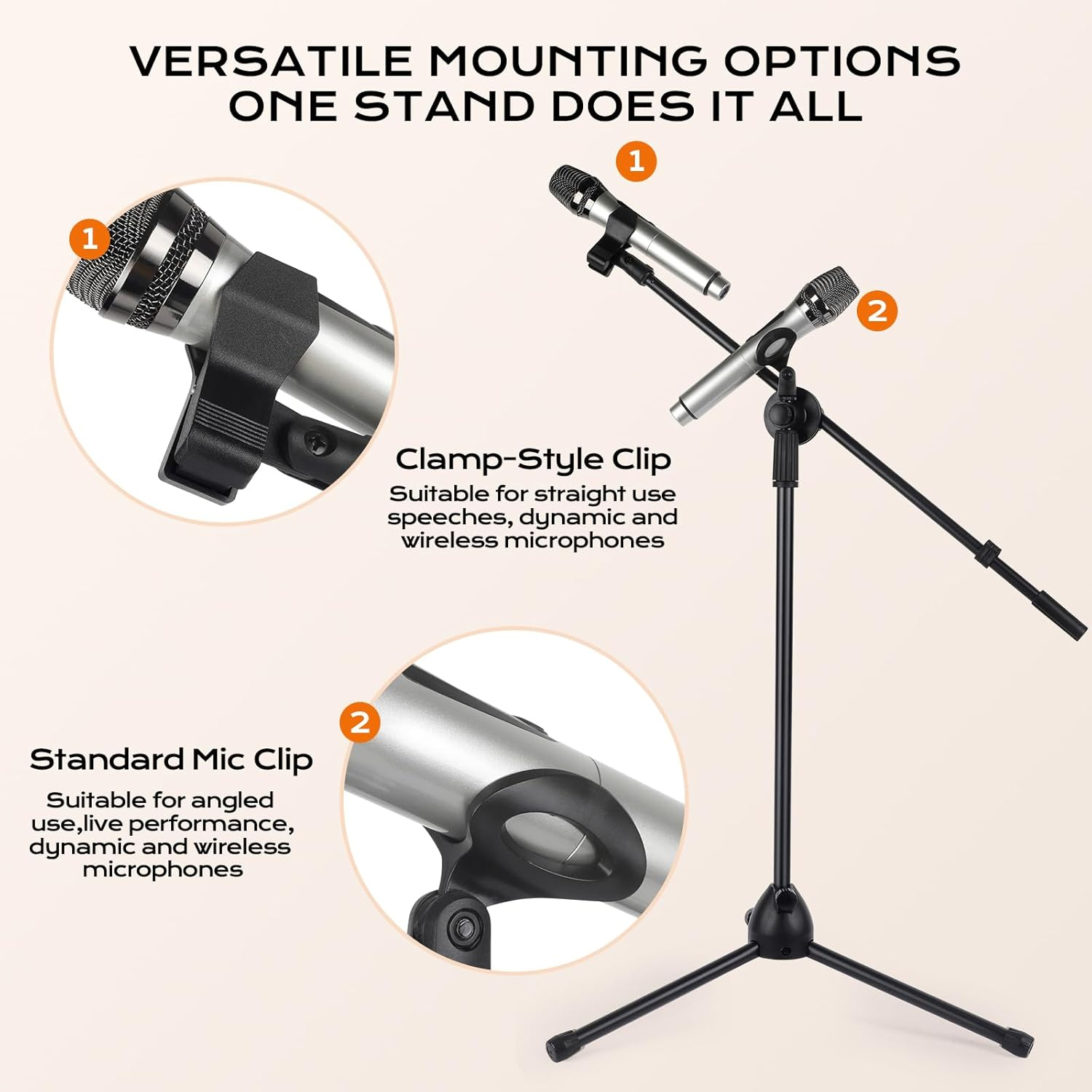 Microphone Stand Tripod Boom A - Microphone Stand Boom Arm Floor 评论和价格