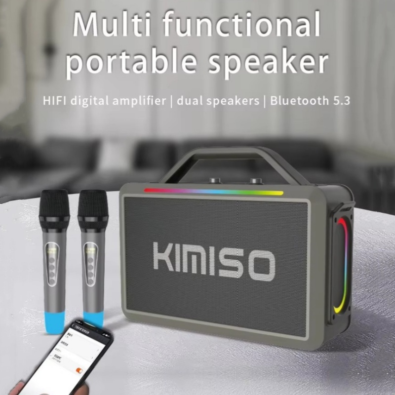 Original KIMISO KMS-252 Portab - Karaoke Machine Portable With 2 Mic 评论和价格
