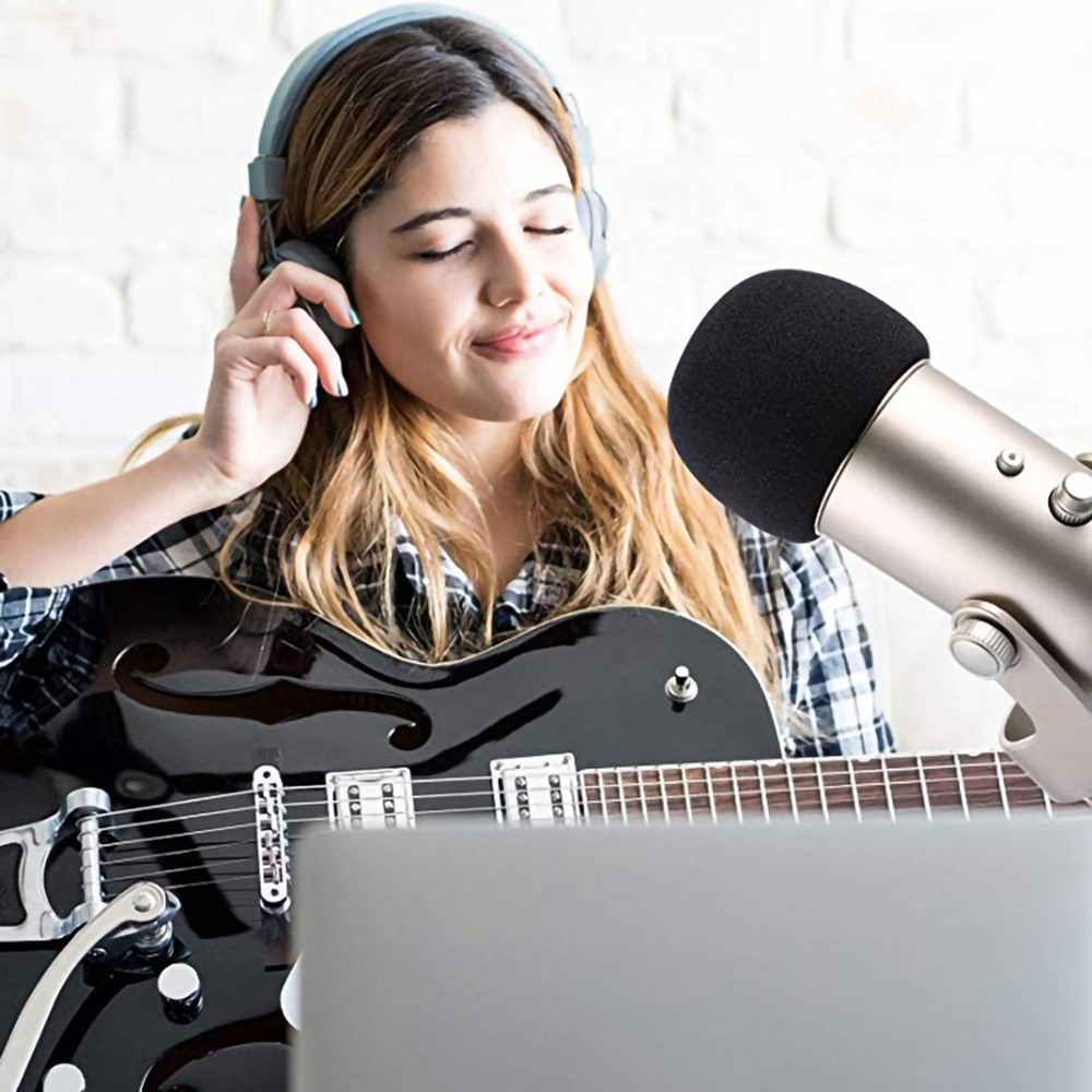Microphone Sponge Foam Cover,F - Microphone Pop Filter Foam Windscreen 评论和价格