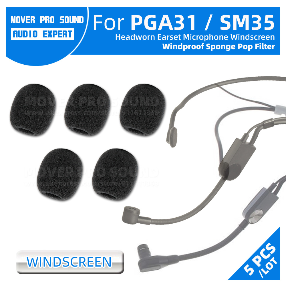 Compatible With Shure PGA31 SM - Microphone Pop Filter Foam Windscreen 评论和价格