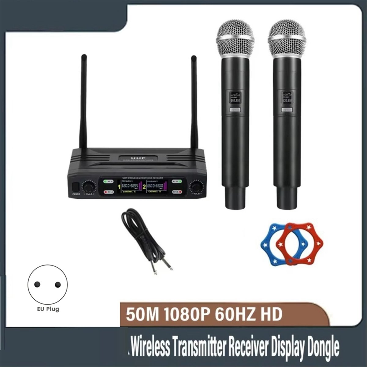 T1584C-Dual Channel Profession - Uhf Wireless Microphone System Dual Channel 评论和价格