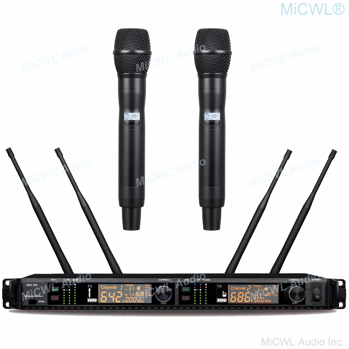 Dual Channel UHF AD2 AD4D Digi - Uhf Wireless Microphone System Dual Channel 评论和价格