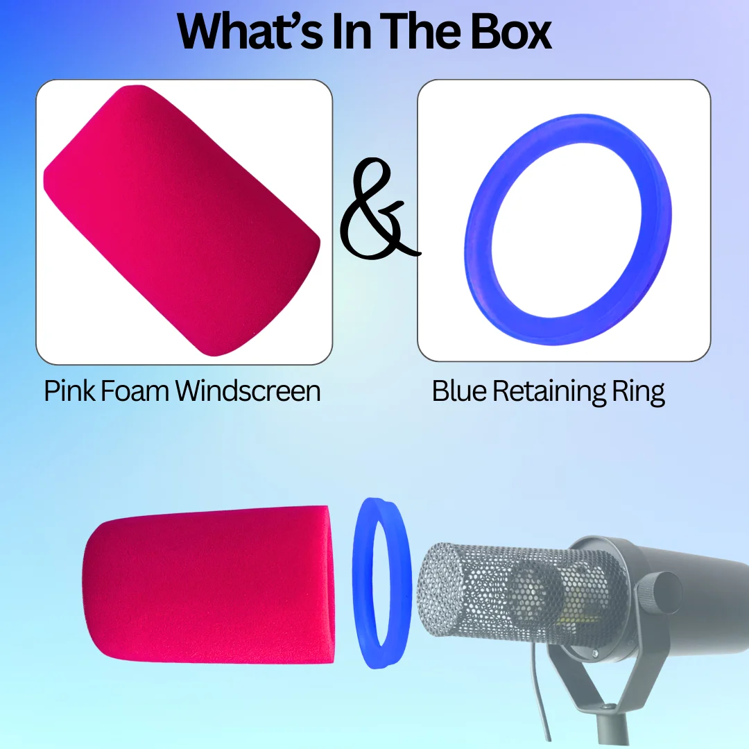 SM7B Mic Pop Filter Replacemen - Microphone Pop Filter Foam Windscreen 评论和价格