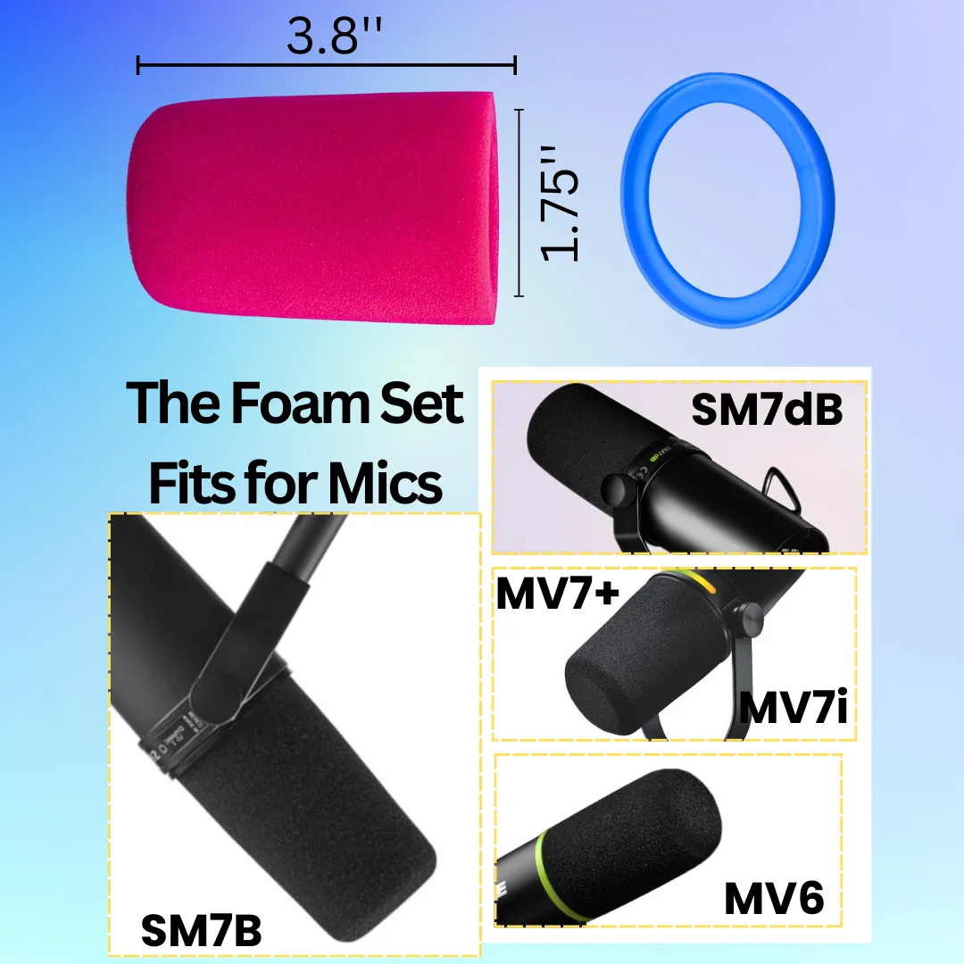 SM7B Mic Pop Filter Replacemen - Microphone Pop Filter Foam Windscreen 评论和价格