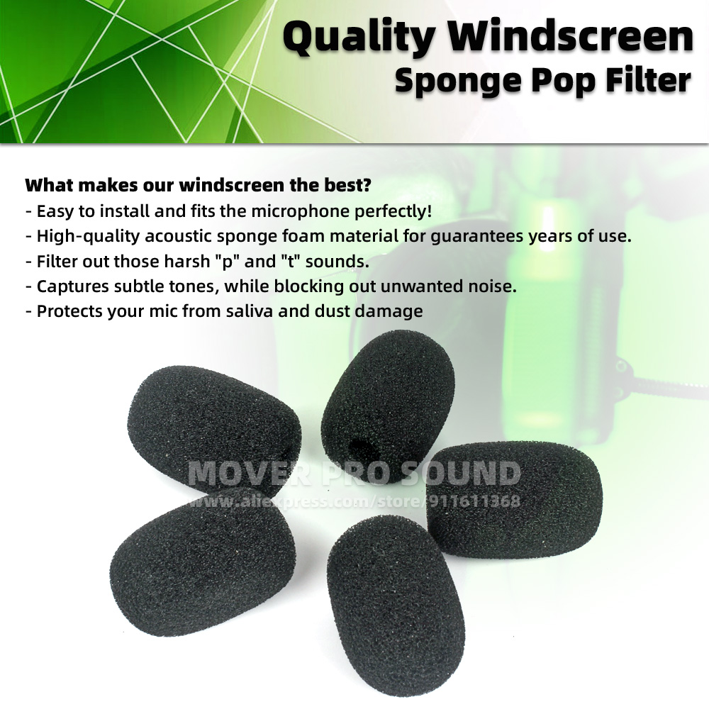 SnapVox Compatible With SHURE  - Microphone Pop Filter Foam Windscreen 评论和价格
