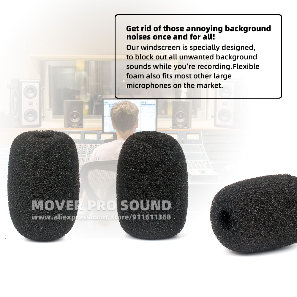 SnapVox Compatible With SHURE  - Microphone Pop Filter Foam Windscreen 评论和价格