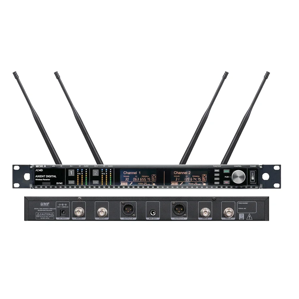 Professional WCM16 Black Cardi - Uhf Wireless Microphone System Dual Channel 评论和价格