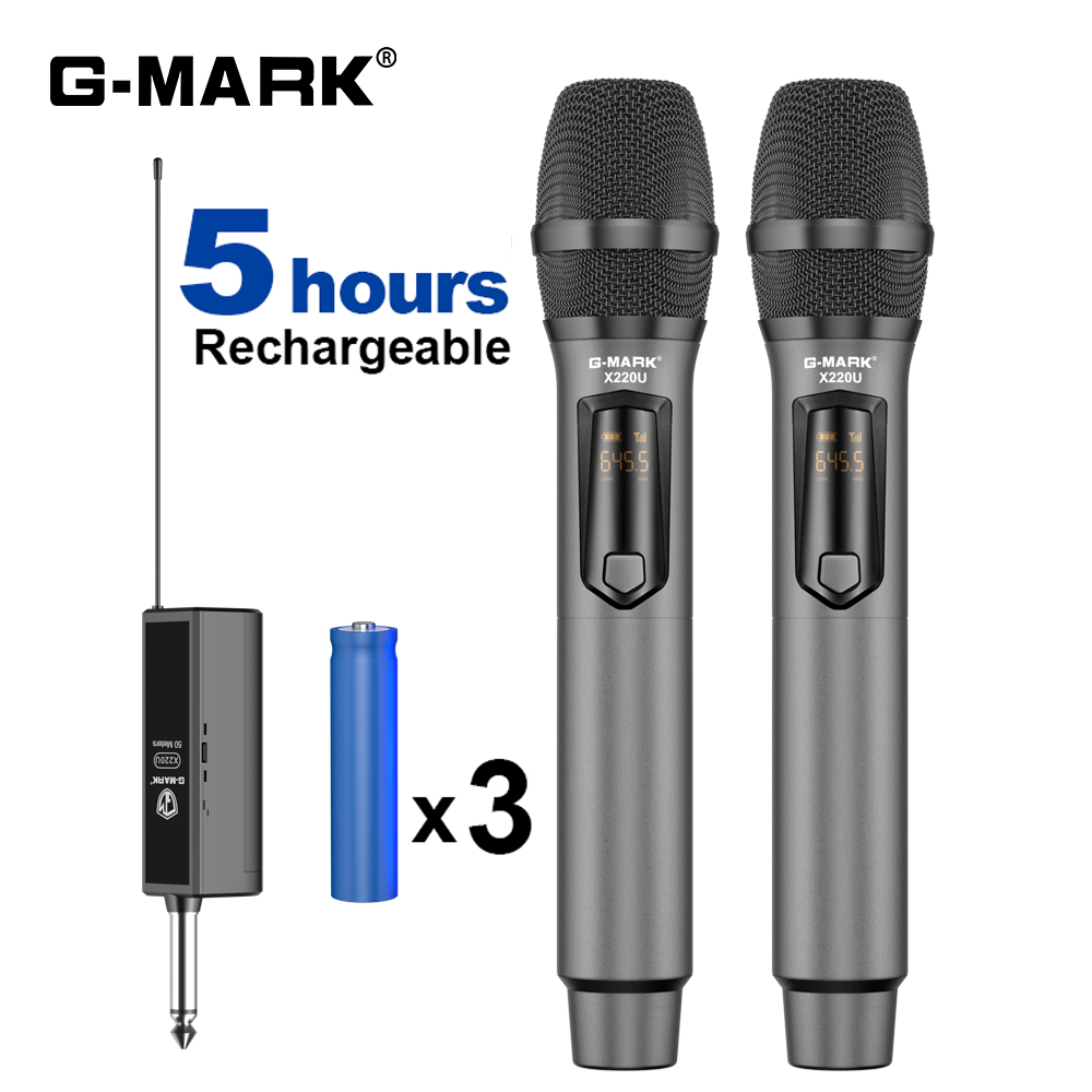 Wireless Microphone G-MARK X22 - Rechargeable Wireless Mic Lithium Battery 评论和价格