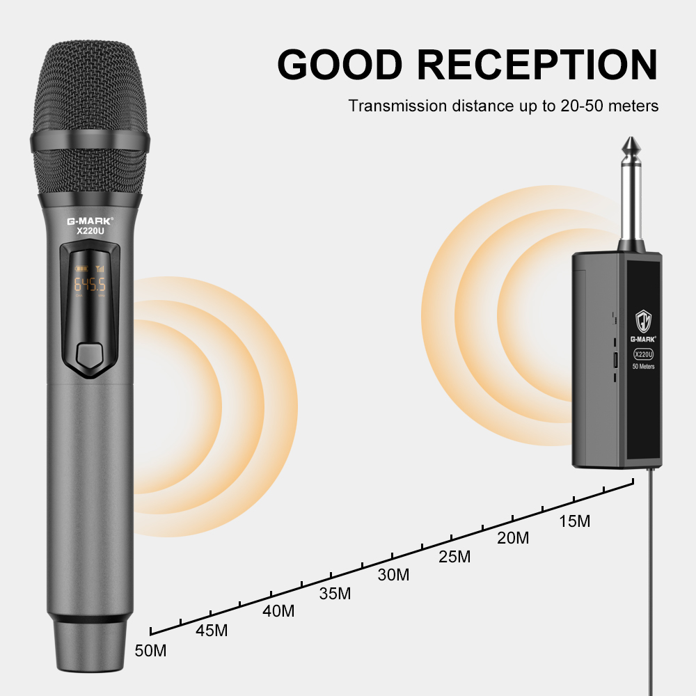 Wireless Microphone G-MARK X22 - Rechargeable Wireless Mic Lithium Battery 评论和价格