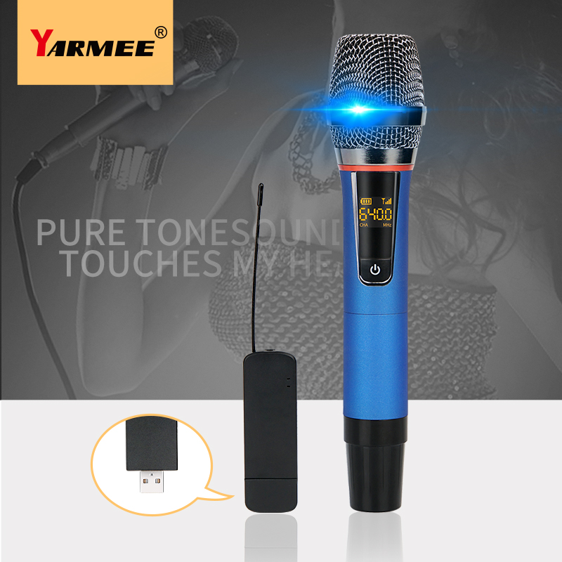YARMEE Professional USB Wirele - Rechargeable Wireless Mic Lithium Battery 评论和价格