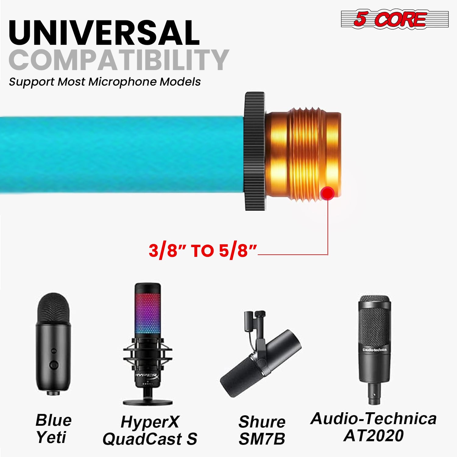 5 Core Tripod Mic Stand Adjust - Microphone Stand Boom Arm Floor 评论和价格