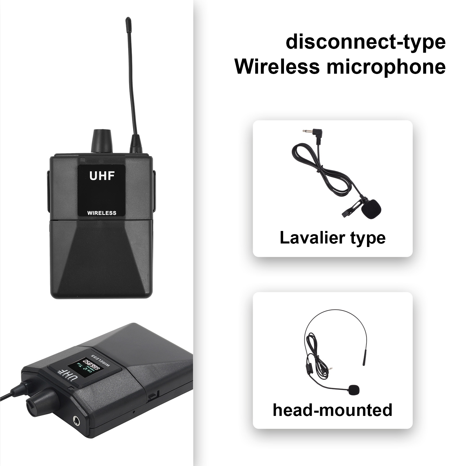 Wireless Microphone Profession - Wireless Lavalier Microphone Dual Receiver 评论和价格