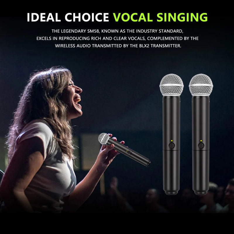 Dual Channel UHF Wireless Hand - Uhf Wireless Microphone System Dual Channel 评论和价格