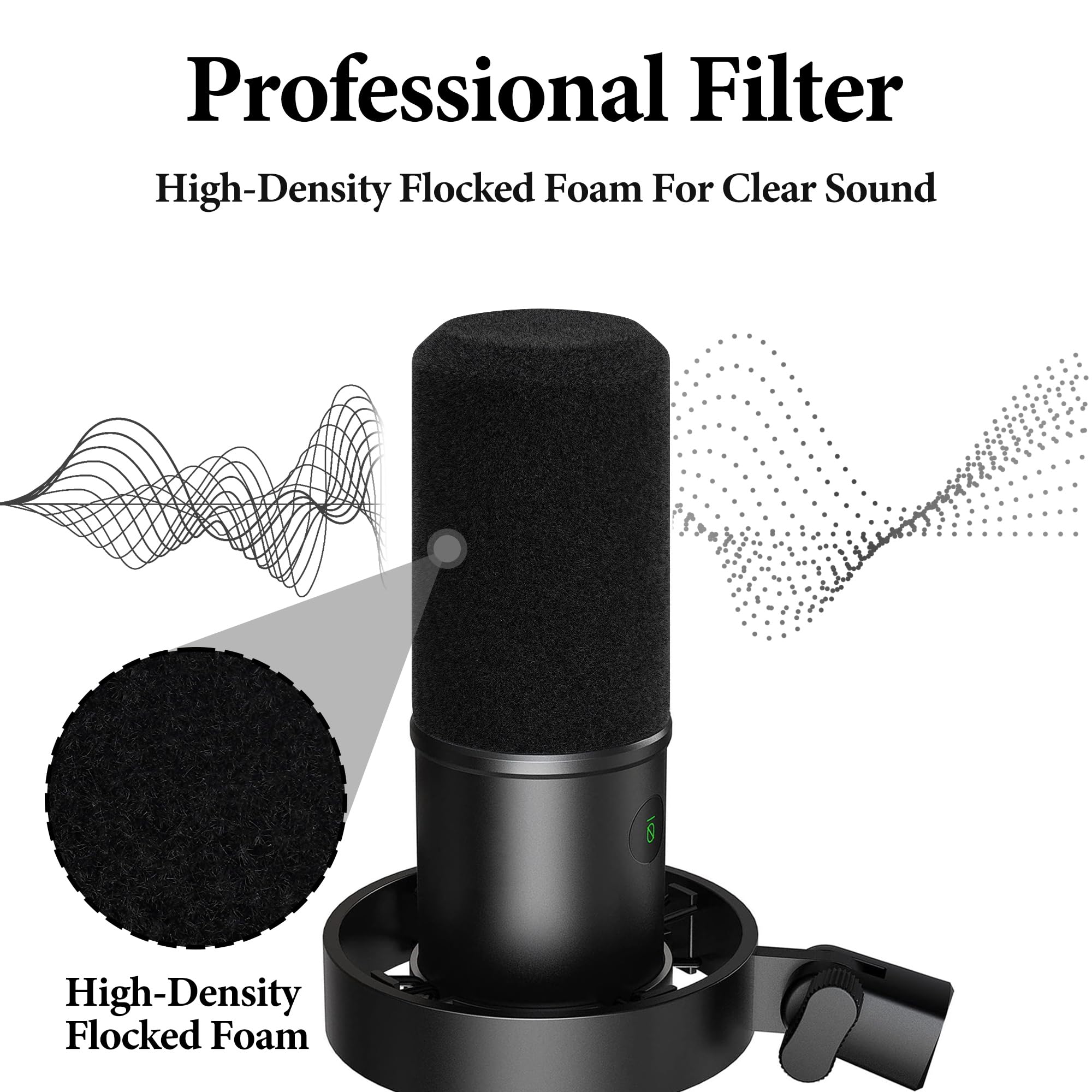 Microphone Pop Filter for FIFI - Microphone Pop Filter Foam Windscreen 评论和价格