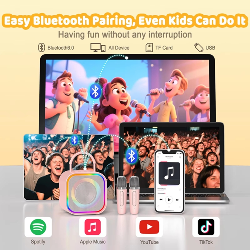 LZQLY Mini Karaoke Machine for - Karaoke Machine Portable With 2 Mic 评论和价格