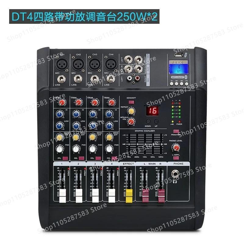 Mixer with power amplifier USB - Karaoke Amplifier Mixer Bluetooth 评论和价格