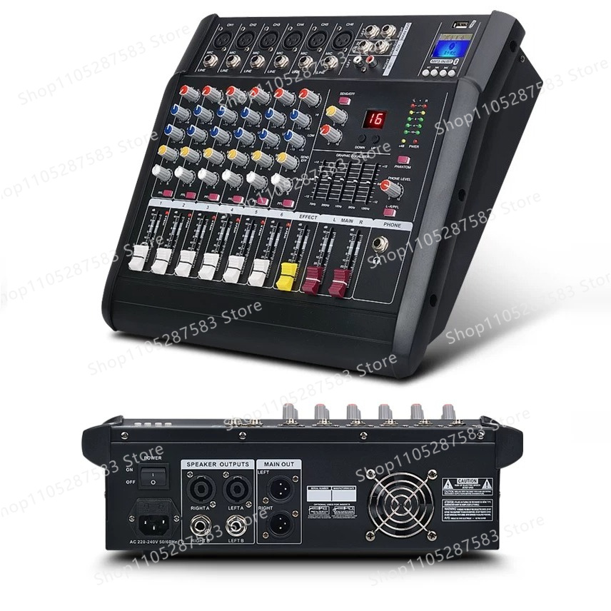 Mixer with power amplifier USB - Karaoke Amplifier Mixer Bluetooth 评论和价格