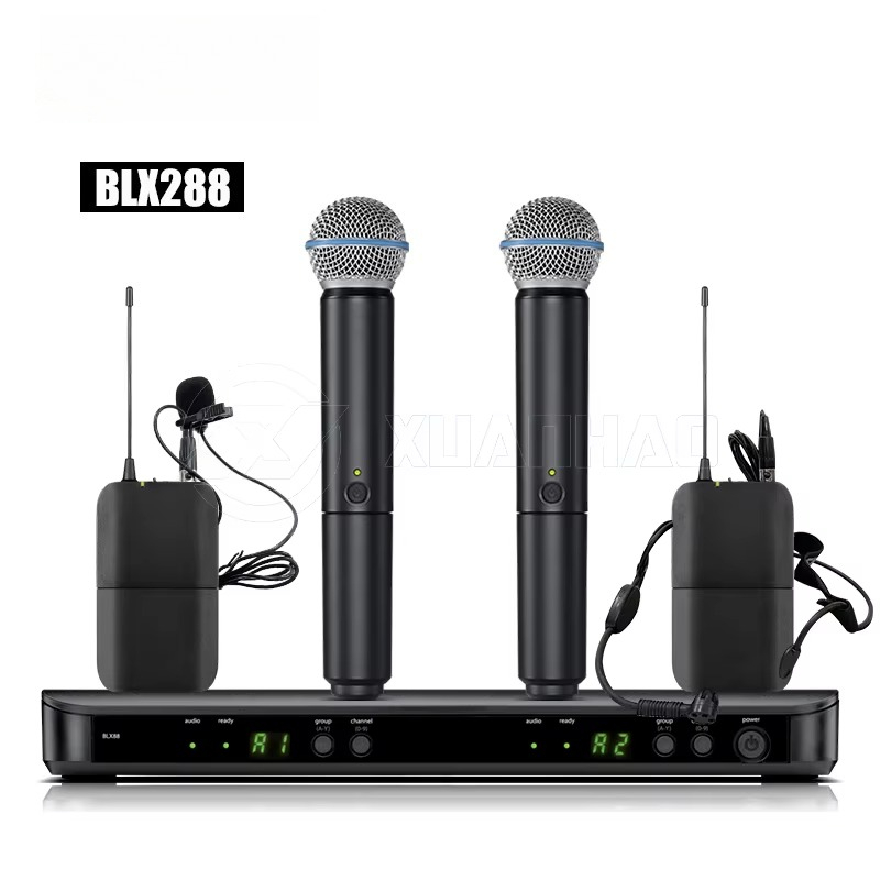 Professional BLX8 UHF Dual Cha - Uhf Wireless Microphone System Dual Channel 评论和价格